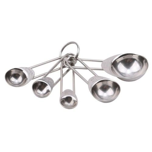 Stainless Steel Measuring Spoons Set Of 5 Pieces